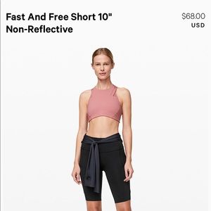 Lululemon fast and free shorts unworn